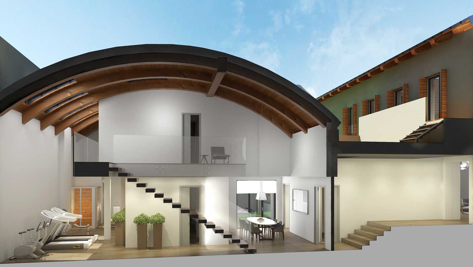 M&M ARCHITETTURA officina 32 pranzo&gym